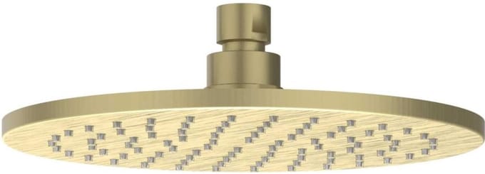 IVY Toebehoren Hoofddouche medium 20cm met antikalk nozzels RVS316 geborsteld mat goud PVD