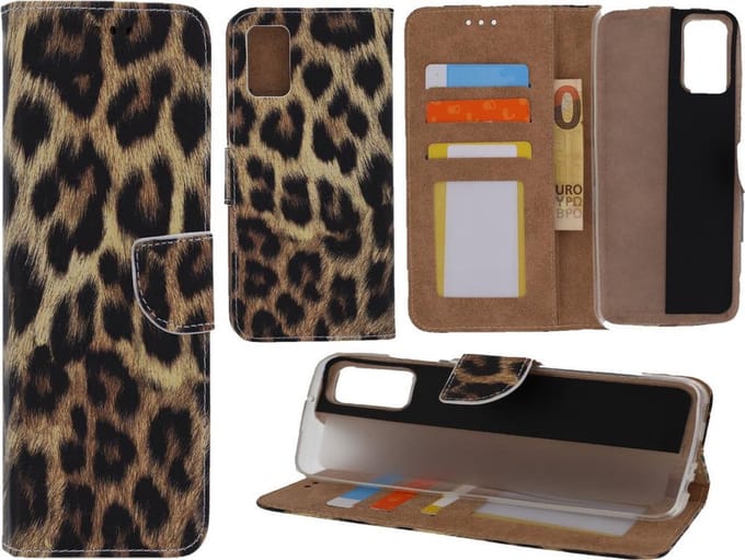 Bookcase Geschikt voor: Samsung Galaxy A02s - Luipaard - portemonnee hoesje