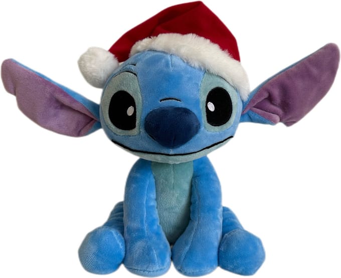 Simba Toys plush Disney Stitch Santa Hat - Pluche knuffel - 25cm - Vanaf 0m