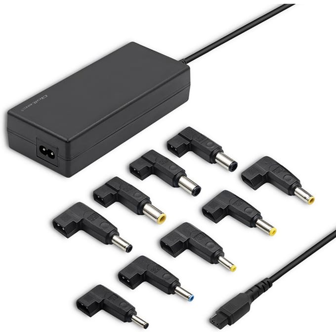 Qoltec Universele Laptop Voeding 90W |   Automatisch |   Multiplug |   9 Stekkers |   Stroomkabel