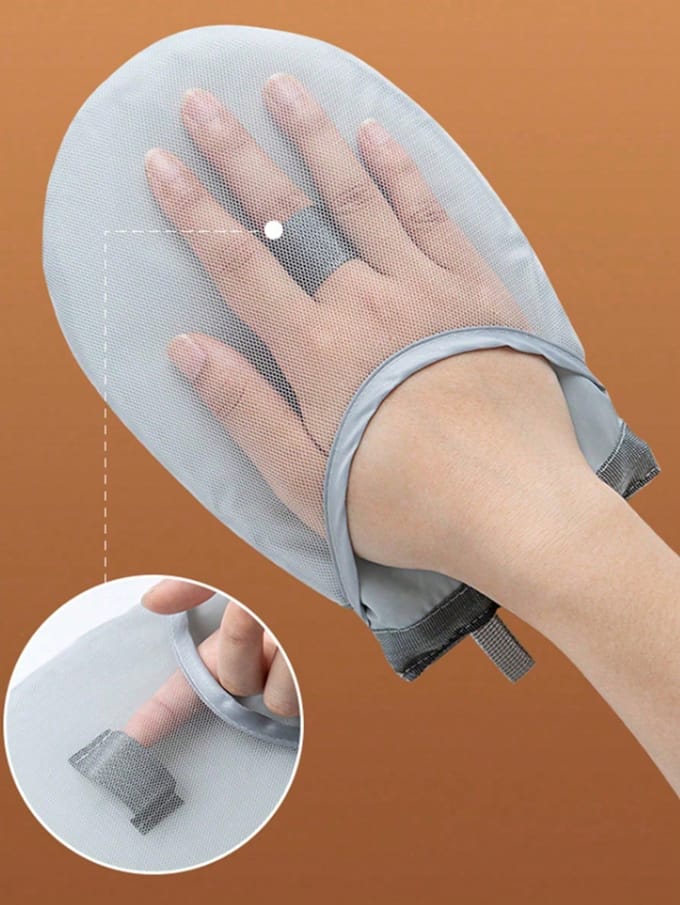 600°F Hittebestendige Stoomstrijkijzerhandschoenen - Professionele Kwaliteit Strijkhandbescherming, Antislip Ontwerp Multicolor gray