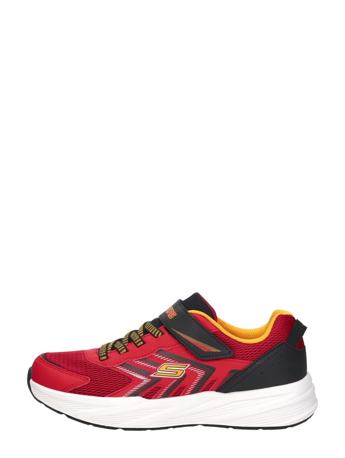 Skechers Microspec Tread Klittenband Laag - Sneakers - Unisex - Rood
