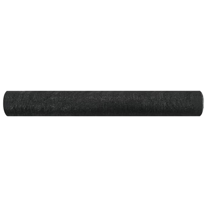 vidaXL - Privacynet - 75 - g/m² - 2x25 - m - HDPE - zwart