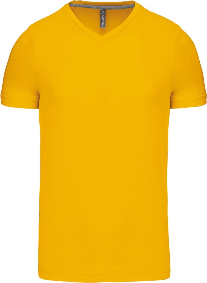 Kariban T-shirt V-hals korte mouwen K357 - Yellow - M