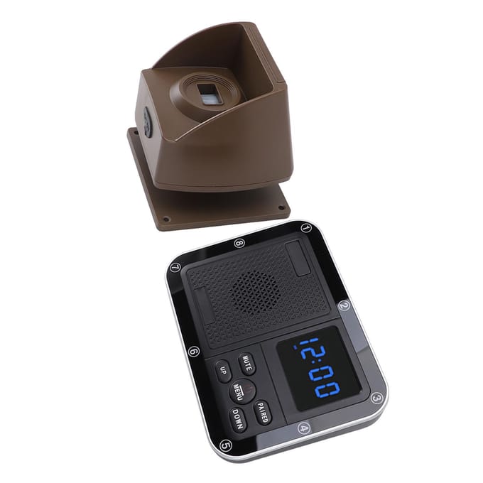 Zonne-opritalarm Waterdicht Stofdicht 2624.7ft Groot Bereik Buiten Bewegingssensoren Detectoren black