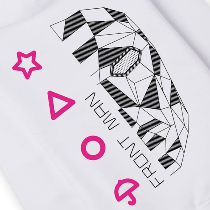 Squid Game Front Man Hoodie - White - M