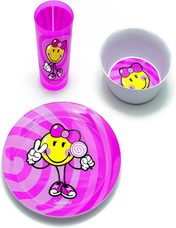 Dinerset smiley kids - girl