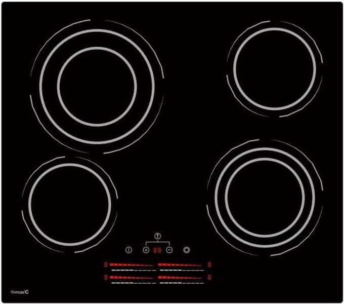 Keramische Kookplaat - 4 pits kookplaat - Veelzijdig Koken - Dubbele Kookzone - 60 cm - Zwart