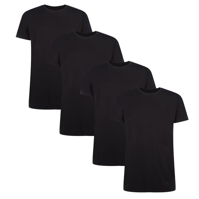 Bamboo basics T-shirt RUBEN Verpakking van 4