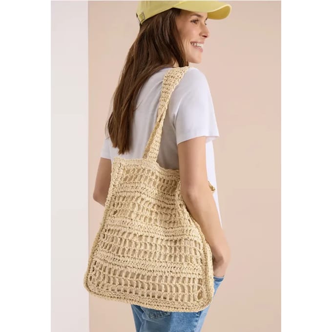 Tas met gehaakte look