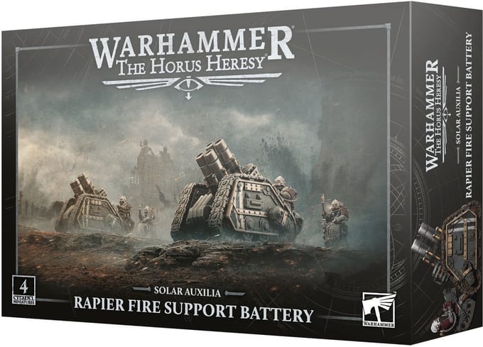 Beeldje Games Workshop Warhammer 30k - Solar Auxilia Batterie d'appui-feu Rapier