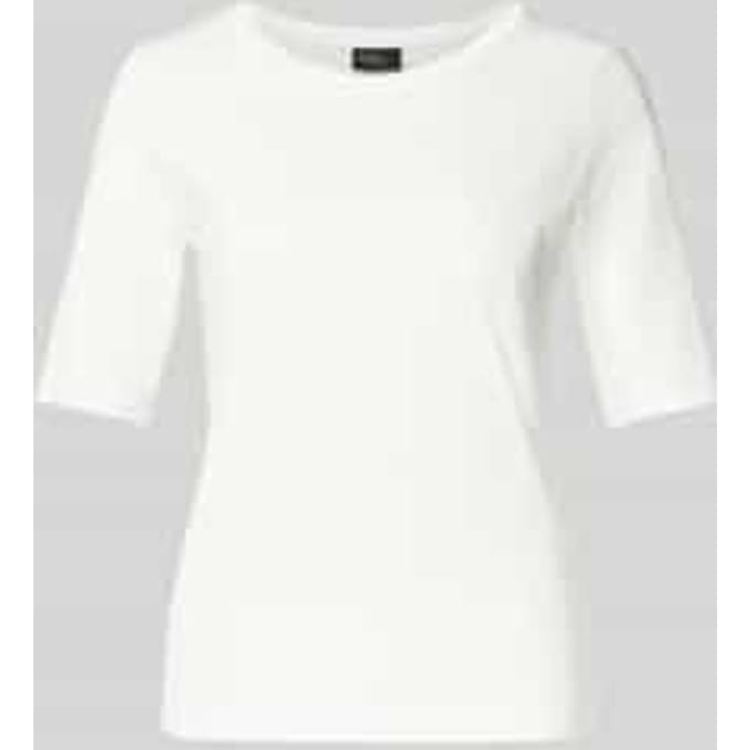 Regular fit T-shirt van katoenmix