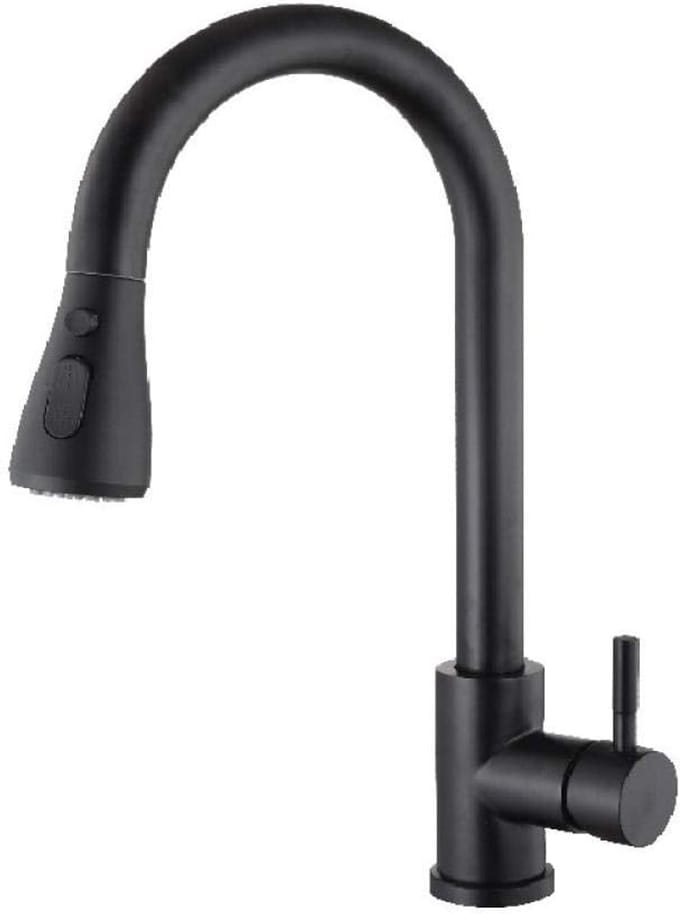 Trek de keukenkraan warm en koud touch 304 kraan sensor zwart