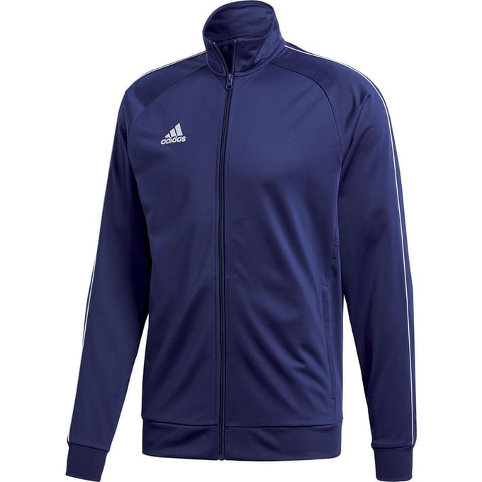 Adidas - Maat L Core 18 Sportvest Heren - Dark Blue/White