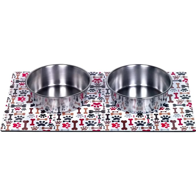 Magnetische hondenbak met dienblad Nobby Pet (x2)