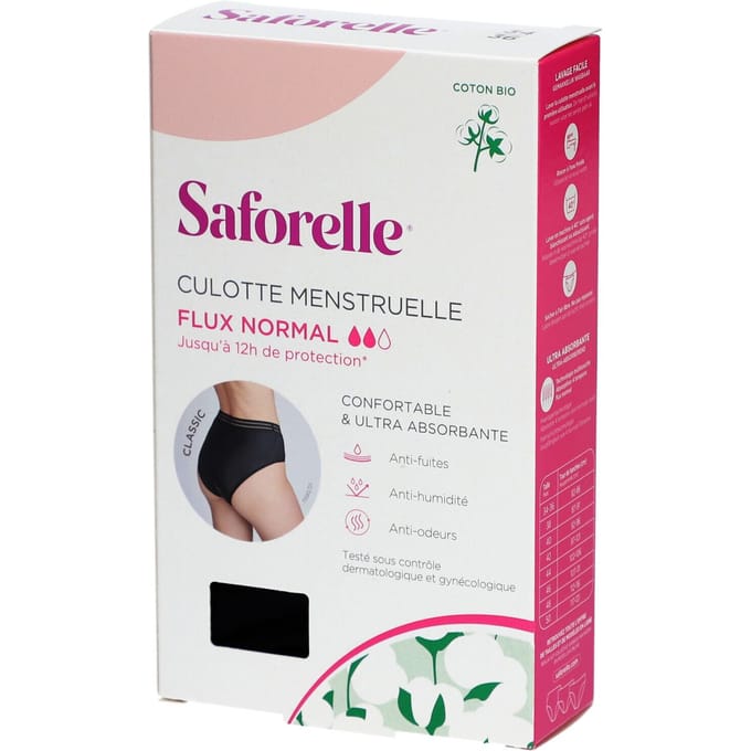 Saforelle Menstruatieslip Normale Vloed 34/36 - 1 stuk