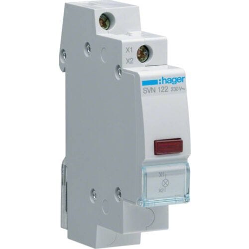 Hager Rode LED indicator light 230vac