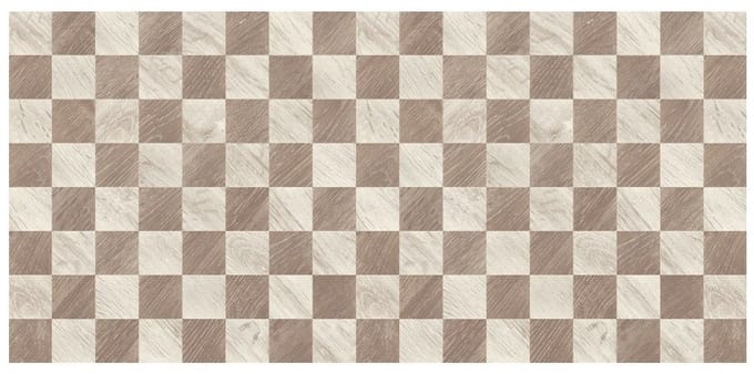 MD Entree - Design mat - Universal - Chess Beige - Vloerkleed - Antislip - Machine wasbaar - 67 x 150 cm