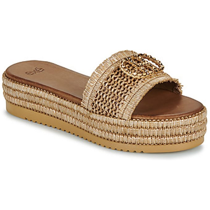 Slippers Exé Shoes 549-HYDRA-RAFFIA-TAN