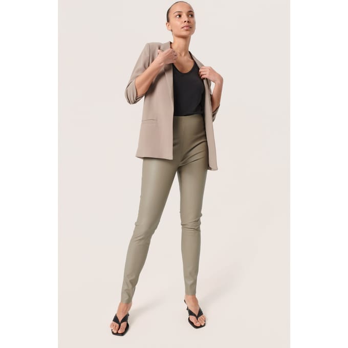 SOAKED IN LUXURY SLSHIRLEY BLAZER - Brindle Grey
