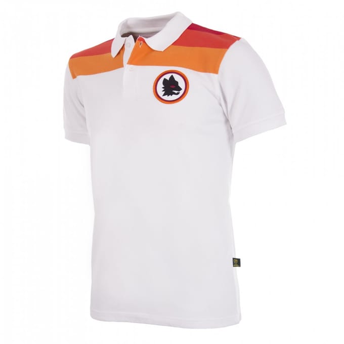 COPA - AS Roma Uit Polo - Heren - Korte Mouw - Wit - XS