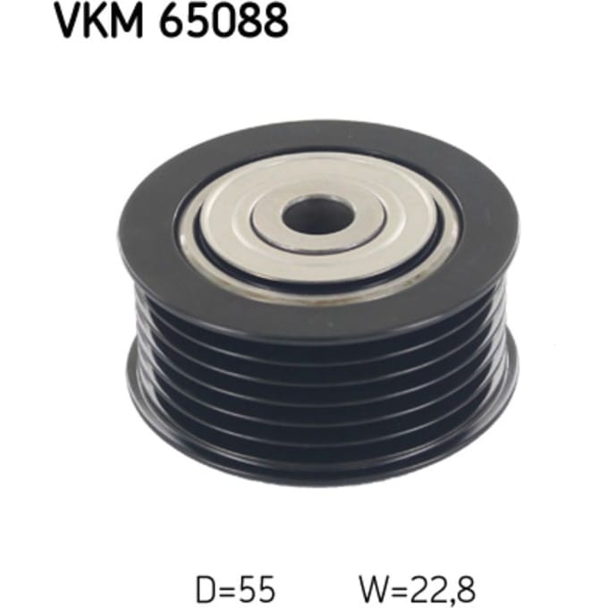 Rondsel/geleiderpoelie, V-riem SKF VKM 65088