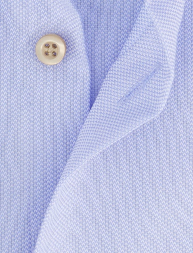 John Miller tailored fit overhemd lichtblauw effen