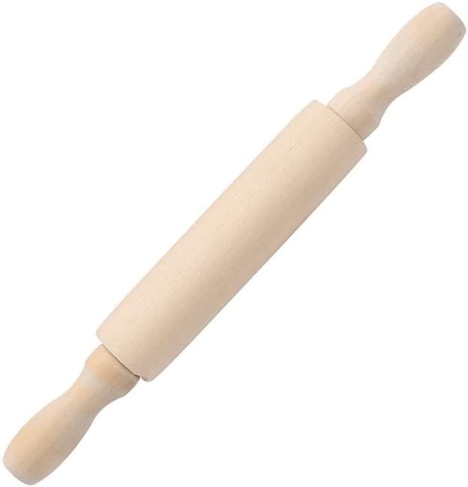 Deegroller van hout - breedte 38 cm - Bakaccessoires/bakken benodigdheden