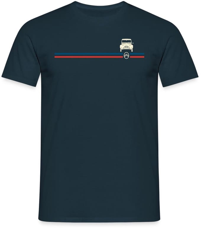 Citroën Logo Strepen 2CV Model T-Shirt Heren