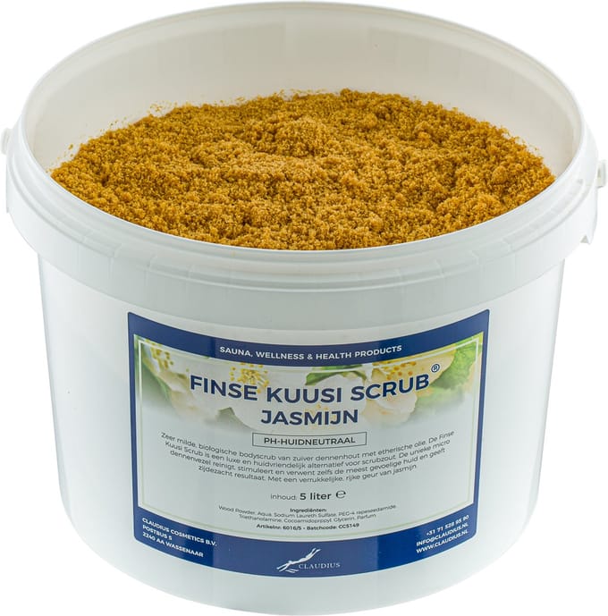 Kuusi Scrub Jasmijn 5 liter - Hydraterende Lichaamsscrub
