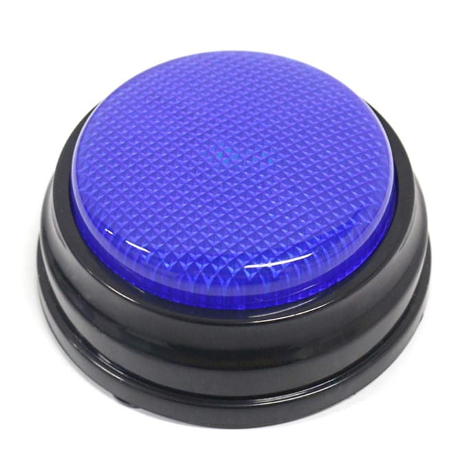 Bouton parlant enregistrable avec fonction LED, ressources d'apprentissage, buzzers bleus Type1- 1pcs bleu