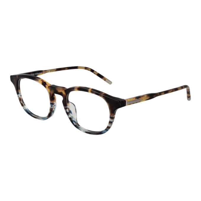 Lozza VL4238 Avana striata blu lucida 49/20/145 MAN Brilmonturen