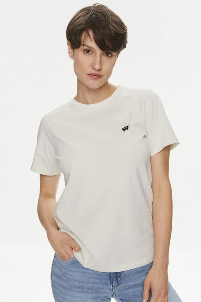 Wrangler Regular Tee Vintage White Size: S | T-Shirts Outlet | Dames | Wit