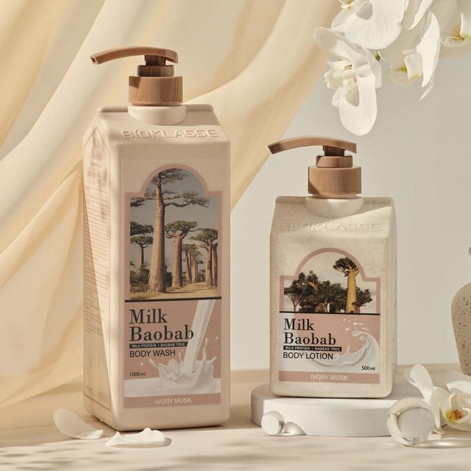 [Milk Baobab] Originele Bodylotion Ivory Musk 500ml white