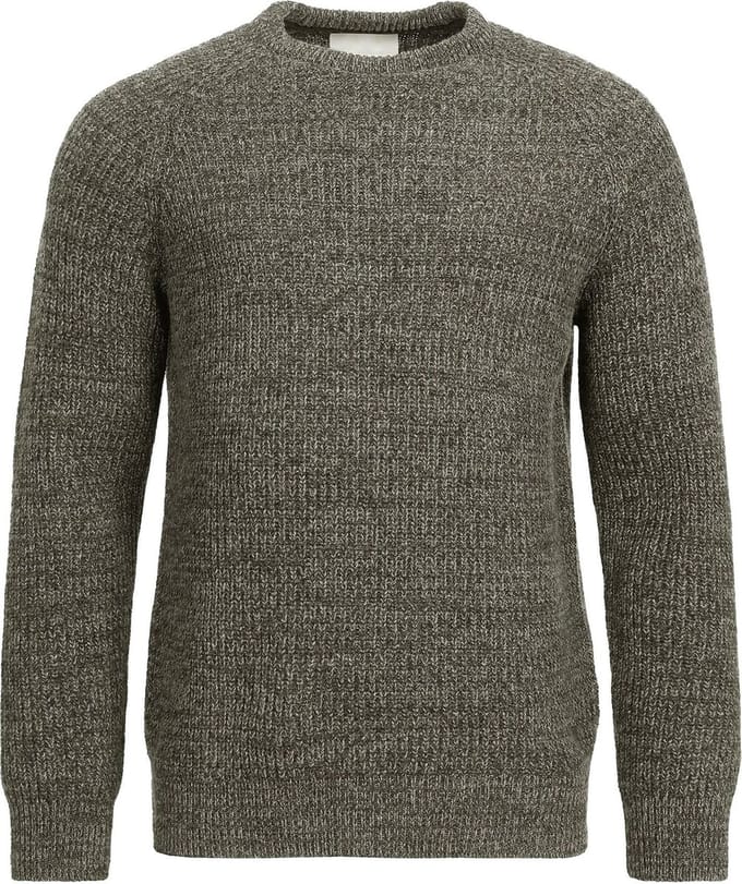 Barbour Trui Lamswol Knitted Olijfgroen - Maat M - Heren