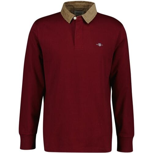 Gant Trui Corduroy Collar Heavy Rugger Plumped Red / male