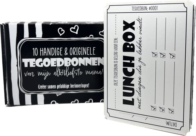 Doosje met Tegoedbonnen - voor mijn allerliefste mama
