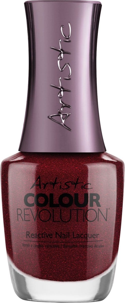Artistic Nail Design Colour Revolution 'Hot 100' (Rood Glitter )