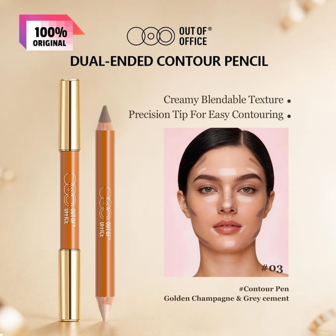 UIT KANTOOR CONTOUR HIGHLIGHT DUO POTLOOD 03 beige