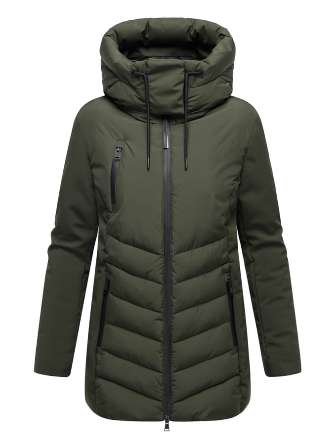 Marikoo dames winterjas Tivaa XVI met softshell & afneembare capuchon