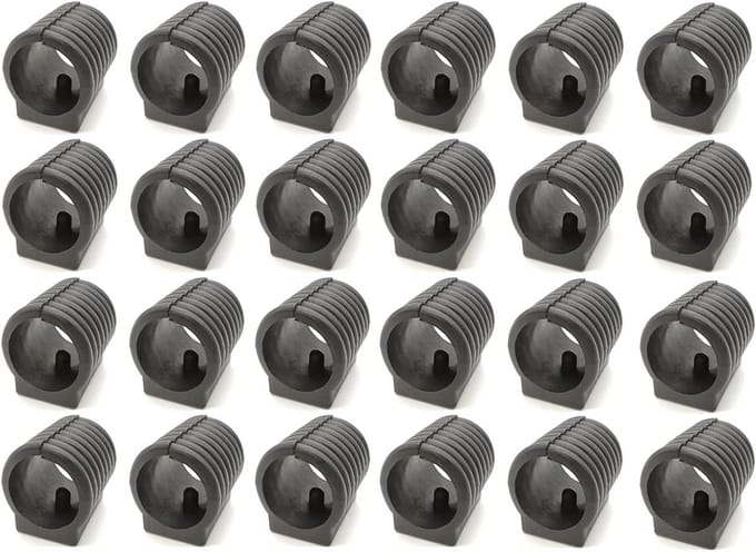 Kunststof Stoelpoten 24 Stuks 19 mm Zwart
