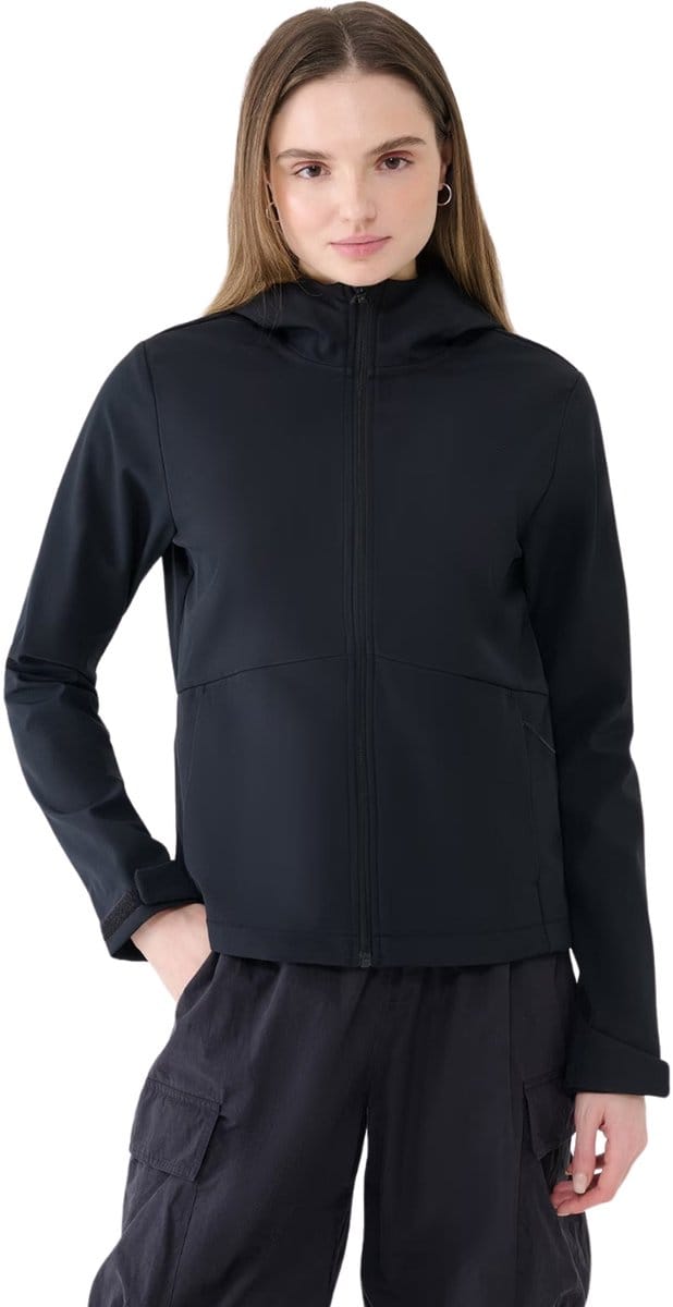 4F Jas Dames softshell Zwart - Maat M