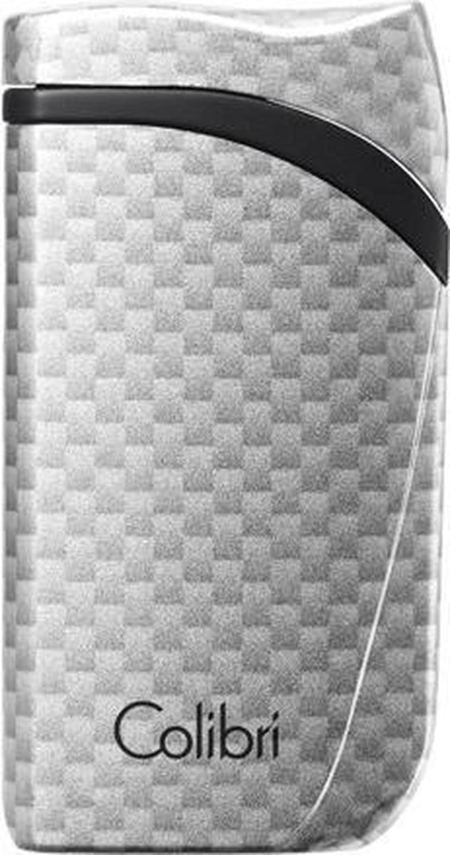 Colibri aansteker Single Flame Falcon Carbon Fiber Silver