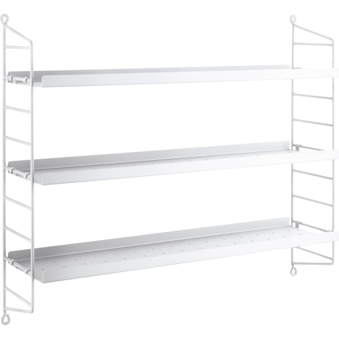 String Furniture Pocket Kast Metaal - wit