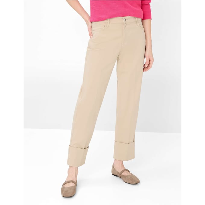 Brax Dames Jeans  Style MADISON S ALMOND, beige, maat 40