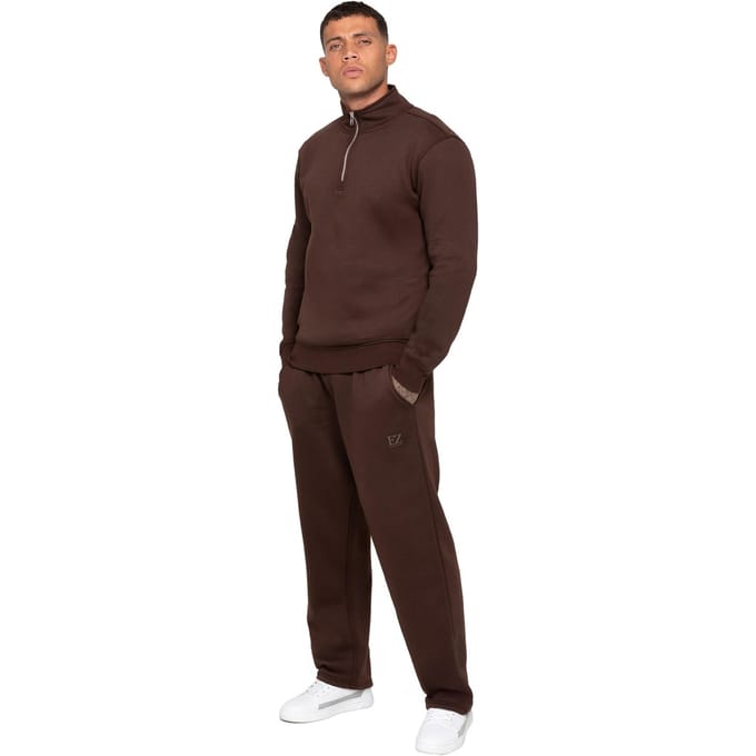 Enzo Milano | Heren Half-Zip Sweatshirt Trainingspak Set
