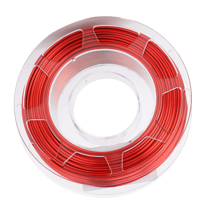 Filament PLA pour imprimante 3D, bobine de 1,75 mm, 200 g, consommable d'impression, soie, noir et rouge gray