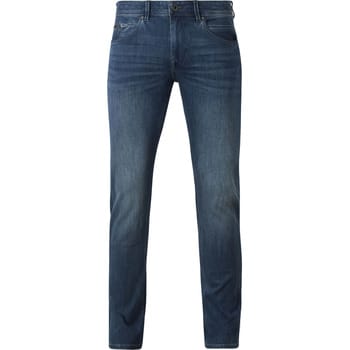 Vanguard blauwe heren jeans   Stonewash wassing   Slim Fit   5-Pocket zakken   Knoop- en ritssluiting   Duurzaam   Regular waist Blauw 36/32