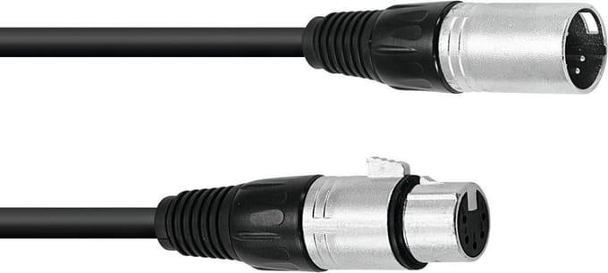 OMNITRONIC xlr kabel 5pin 3m bk