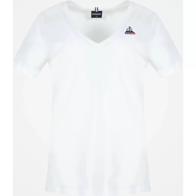 Dames-T-shirt Le Coq Sportif Ess Col V N°1